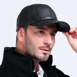 FERNANDO STYLE Genuine Leather Baseball Cap